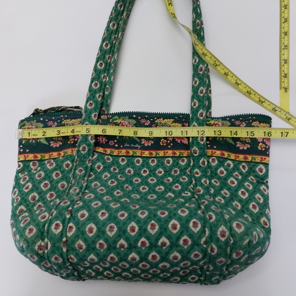 Vera Bradley Vintage Villager & Strap Wallet Greenfields NWT - Picture 6 of 13